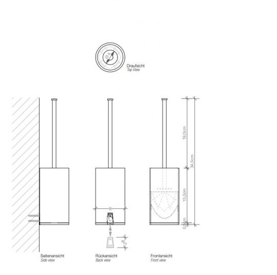 Держатель туалетной бумаги Decor Walther DW 08120 схема 2