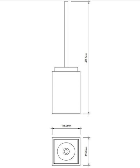 Ершик для унитаза Decor Walther Brownie 09406 схема 2