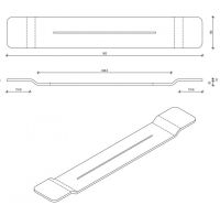 Полка для душа Decor Walther Stone цвет белый 0973150 схема 2