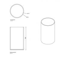 Ведро мусорное Decor Walther Stone напольное 0973250 схема 2