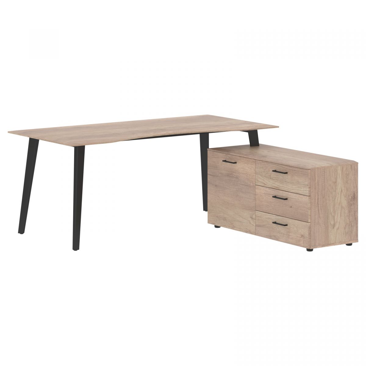 Стол руководителя с тумбой JCT 1818(R) 1800х1800х750