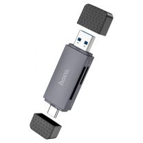Кардридер Hoco HB45 Spirit USB-A + Type-C 2.0