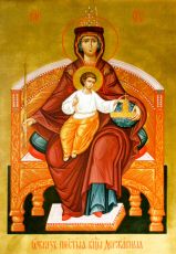 Державная икона Божией Матери (рукописная)