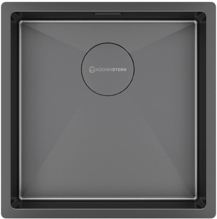 Изображение Мойка кухонная Kuchenstern KRAFT 45 AISI 304/R10 50050 44х44 см