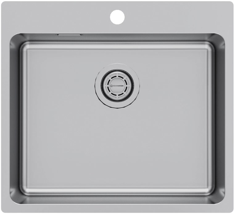 Мойка кухонная Kuchenstern HERD 60 AISI 304/R25 558SS50 55х50 см