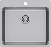 Мойка кухонная Kuchenstern HERD 60 AISI 304/R25 558SS50 55х50 см схема 1