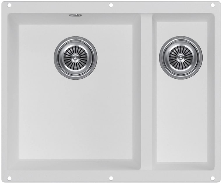 Мойка кухонная Kuchenstern UNDER 60-2 Ku-Granit 10210 55,5х46 см цена от 23 000 ₽ Фото Мойка кухонная Kuchenstern UNDER 60-2 Ku-Granit 10210 55,5х46 см