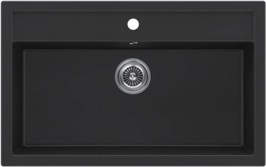Мойка кухонная Kuchenstern TOP 80 Ku-Granit 10710 81,5х51 см схема 6
