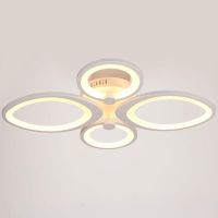 Люстра с ПДУ 671101/4 LED 104Вт диммер 3 режима 3000-6000К белый 65х50х11 см BayerLux