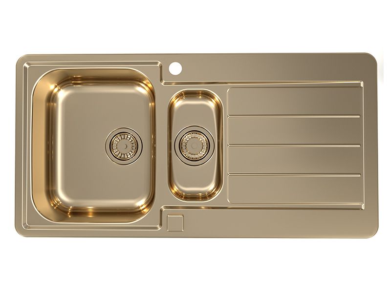 Изображение Мойка для кухни Alveus LINE MONARCH 10 с выпуском без сифона 98х50 см