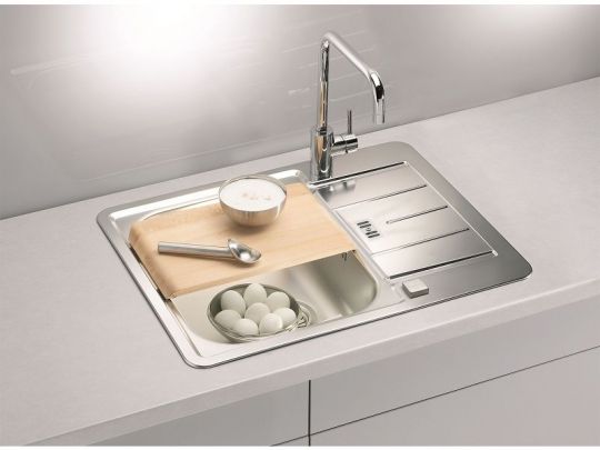 Мойка для кухни Alveus LINE MAXIM 60 SAT-90 LUX в комплекте с сифоном 61х50 см схема 2