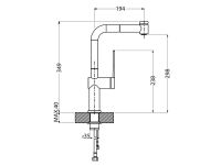 Смеситель для кухни Alveus LARA PS CHR-BR 1103779 схема 5