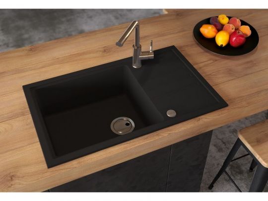 Мойка для кухни Alveus INTERMEZZO 130 GRANITAL в комлекте с сифоном 78х48х20 см схема 8