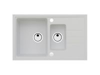 Мойка для кухни Alveus INTERMEZZO 70 GRANITAL 1+1/2 в комлекте с сифоном 78х48х20 см схема 1