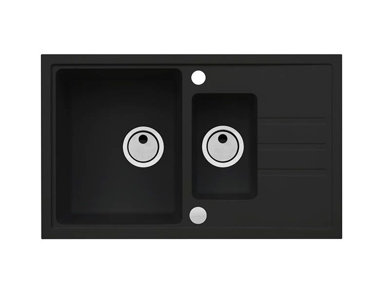 Мойка для кухни Alveus INTERMEZZO 70 GRANITAL 1+1/2 в комлекте с сифоном 78х48х20 см ФОТО