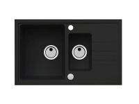 Мойка для кухни Alveus INTERMEZZO 70 GRANITAL 1+1/2 в комлекте с сифоном 78х48х20 см схема 6