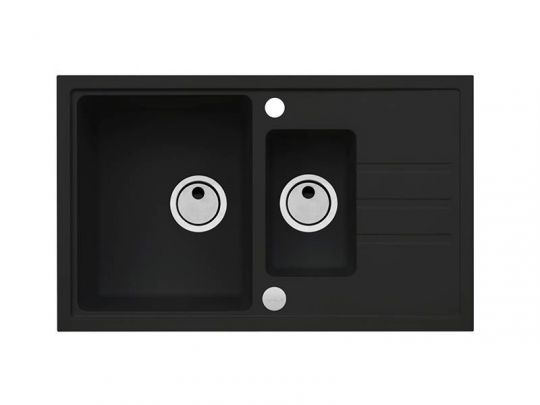 Мойка для кухни Alveus INTERMEZZO 70 GRANITAL 1+1/2 в комлекте с сифоном 78х48х20 см схема 6