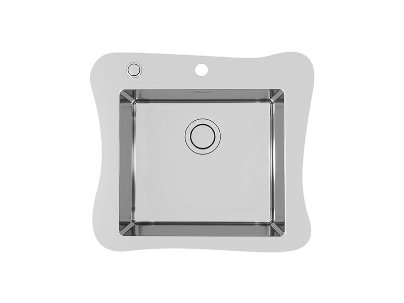 Мойка для кухни Alveus JUBILEE KMB 90 FI с сифоном и разделочной доской 61,5х54,6 см