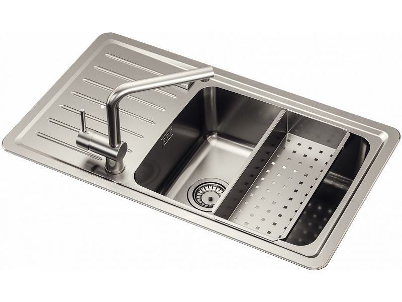 Мойка для кухни Alveus GALEO 30 SAT 90 FI в комплекте с сифоном 86х50 см ФОТО