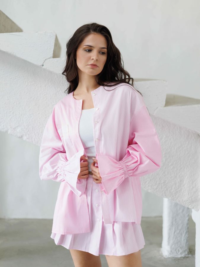 Юбка-шорты в полоску