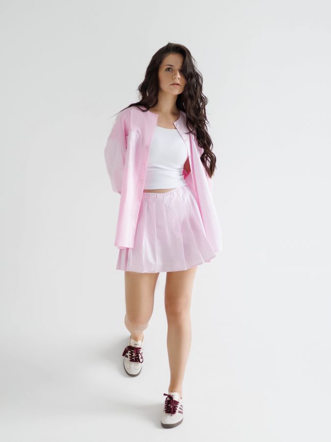 Юбка-шорты в полоску