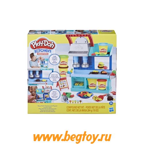 Набор PLAY-DOH KITCHEN F8107 Busy Chefs Restaurant Playset