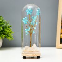 Ночник колба "Композиция лазурная" LED от батареек 3хLR44 7х7х19 см RISALUX