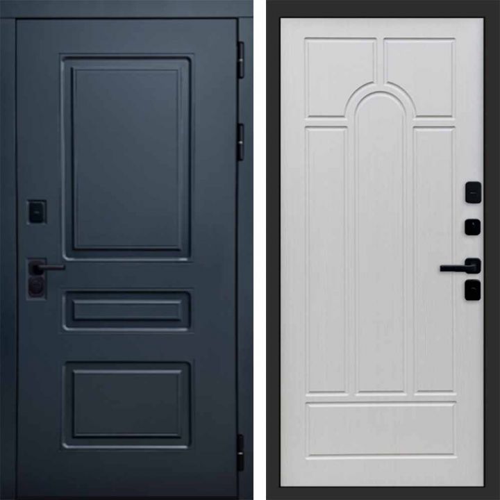 Входная дверь Termo-door Аляска Графит с терморазрывом - Арка Лиственница