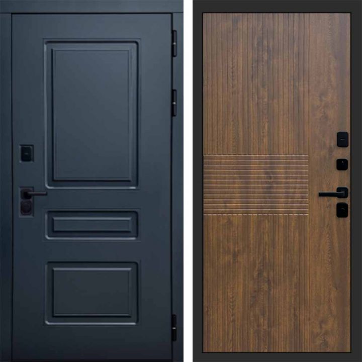 Входная дверь Termo-door Аляска Графит с терморазрывом - Мастино Дуб