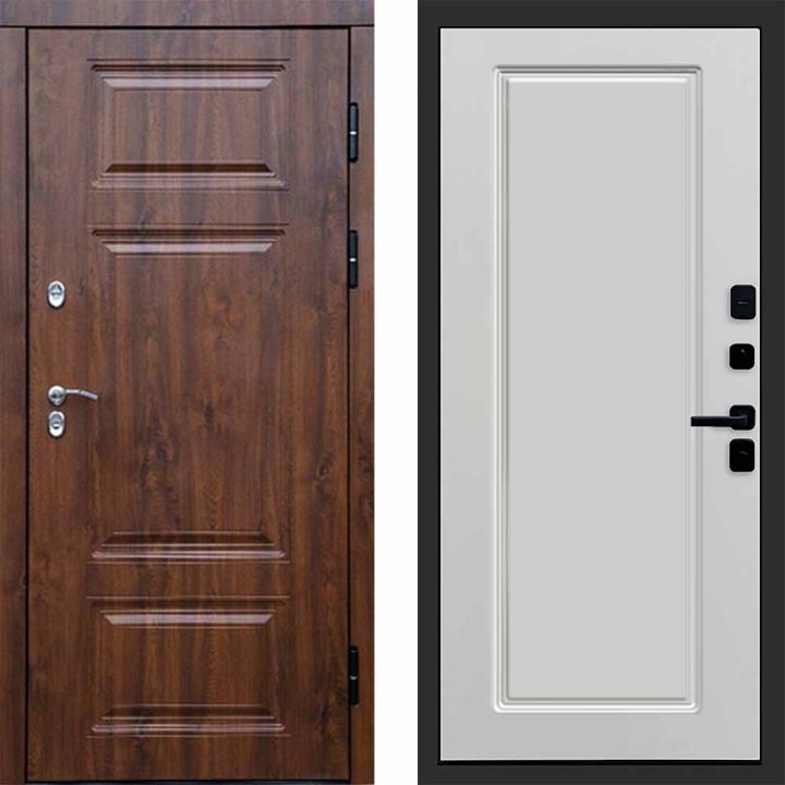 Входная дверь Termo-door Премиум винорит Дуб с терморазрывом - Гранд Белый софт