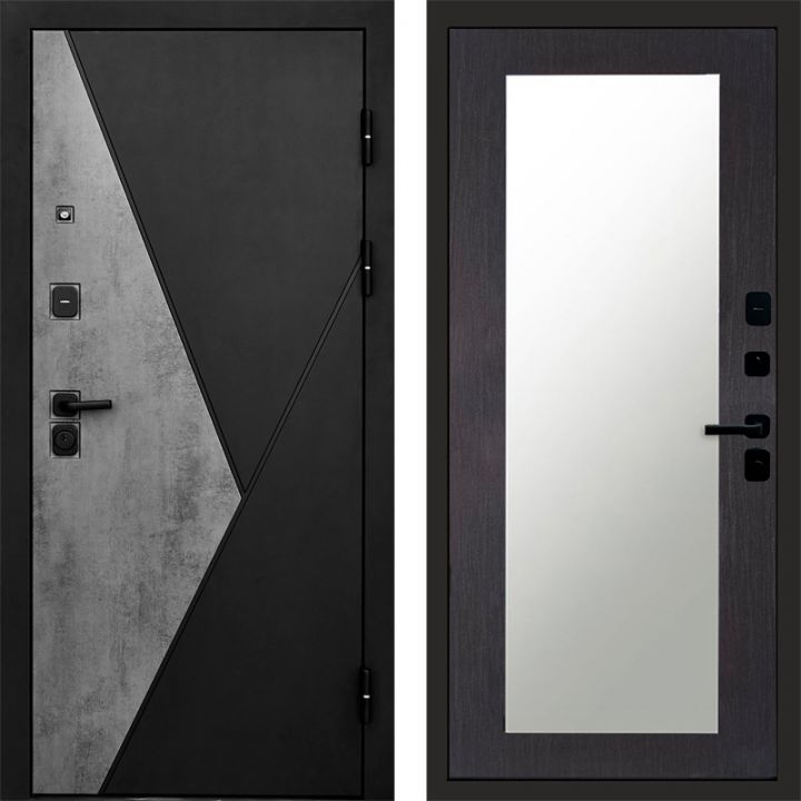 Входная дверь Termo-door Матрикс Бетон - Зеркало триумф Венге