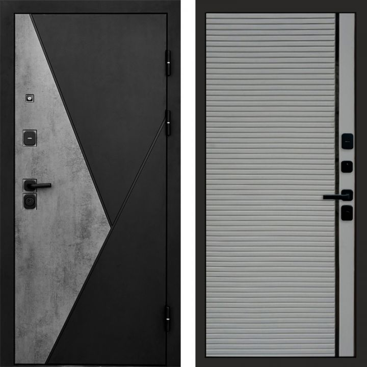 Входная дверь Termo-door Матрикс Бетон - Porte Грей софт