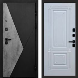 Входная дверь Termo-door Матрикс Бетон - Мадрид Белый софт