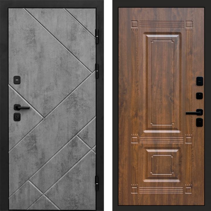 Входная дверь Termo-door Стоун Бетон - Мадрид Дуб