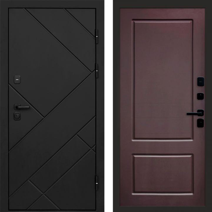 Входная дверь Termo-door Стоун Black - Марсель Шоколад