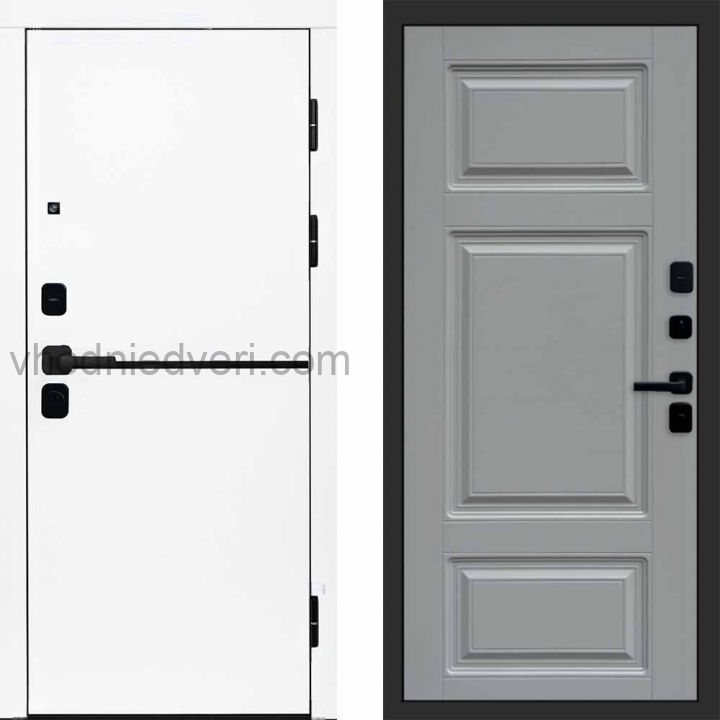 Входная дверь Termo-door Тренд WHITE - Лион Грей софт