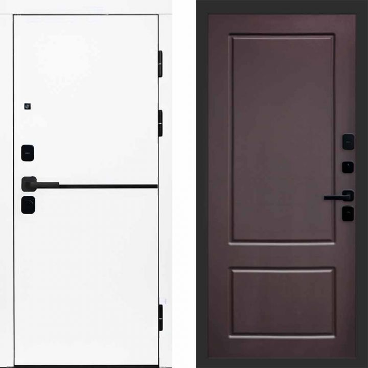 Входная дверь Termo-door Тренд WHITE - Марсель Шоколад