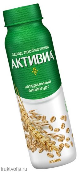 Био йогурт Активиа питьевой злаки 2% 290 г