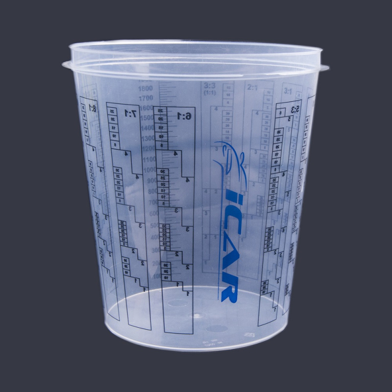 ICAR Ёмкость пластиковая мерная в комплекте с крышкой, объём 2300мл.