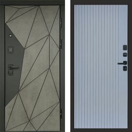 Входная дверь Termo-door Геометрия Бетон - FLAT Грей софт