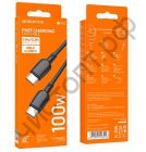 Кабель Type-C - Type-C Borofone BX93 1.0м 3,0А PD60W черный