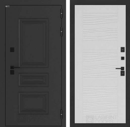 Входная дверь Лабиринт Аляска Лайт - 06 Сандал белый с терморазрывом