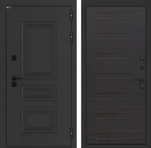 Входная дверь Лабиринт Аляска Лайт - 14 Эковенге горизонтальный с терморазрывом