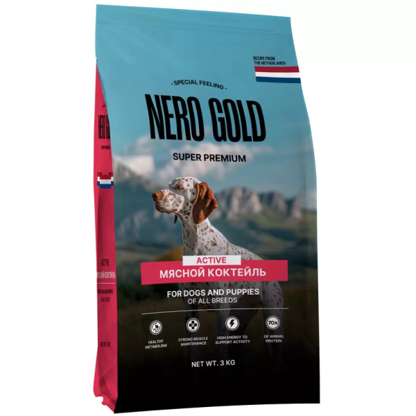 Сухой корм для собак Nero Gold Super Premium с мясным коктейлем