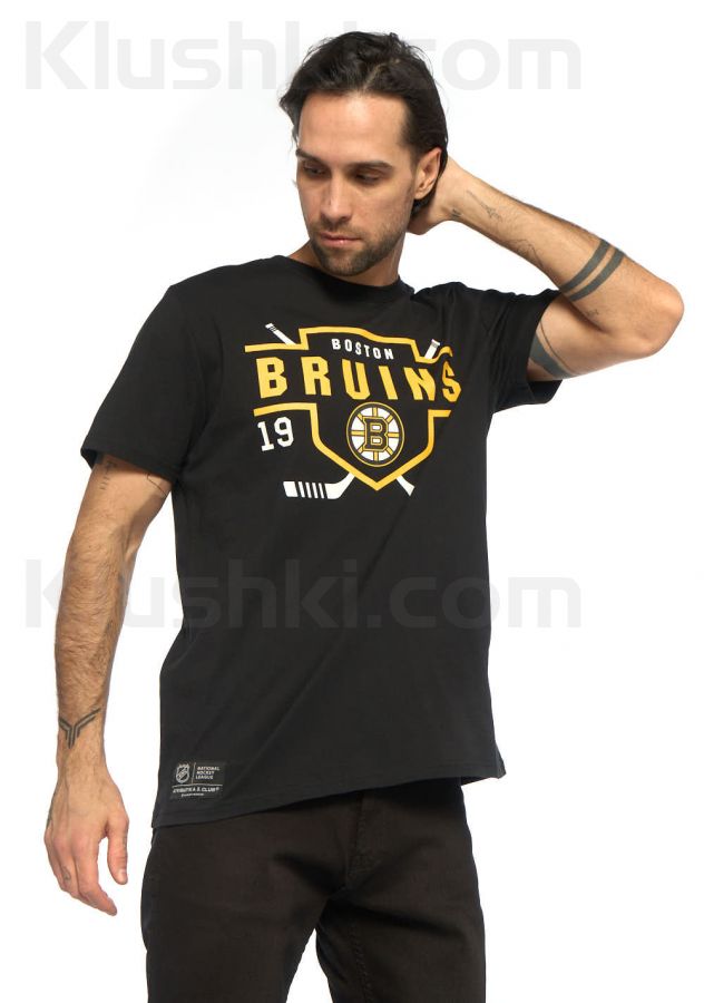 Футболка Boston Bruins, черн., (ТМ ATRIBUTIKA&CLUB) арт 32020
