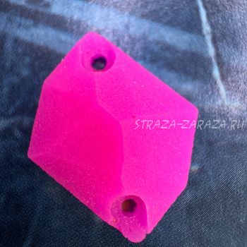 Матовые Пластиковые Пришивные Стразы Fuchsia Космик 16*21 мм