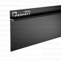 Cкрытый плинтус Respect Standart 4093 без полки (черный матовый)