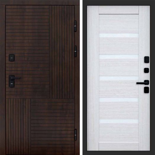 Входная дверь Termo-door Премиум винорит Веста Дуб с терморазрывом - Царга Лиственница