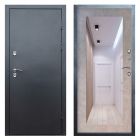 Входная дверь Termo-door Сибирь Антик серебро с терморазрывом - Зеркало триумф Бетон светлый