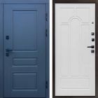 Входная дверь Termo-door Премиум винорит Орегон Графит с терморазрывом - Арка Белое дерево